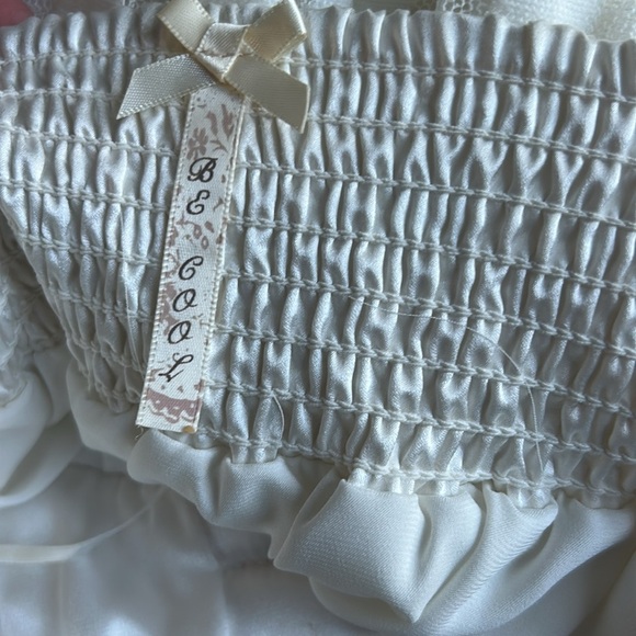 Ivory Tank Top with Bow | Baby Doll Style Tank Top | White Tank Top | - Picture 8 of 8